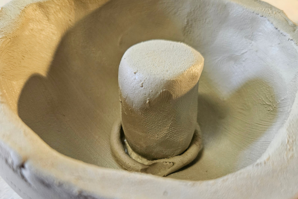 Verkleben von 2 Tonstücken