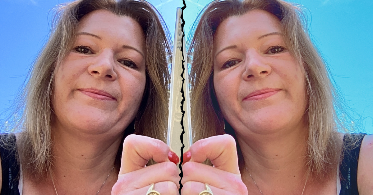 Melanie links, rechts mein Zwilling